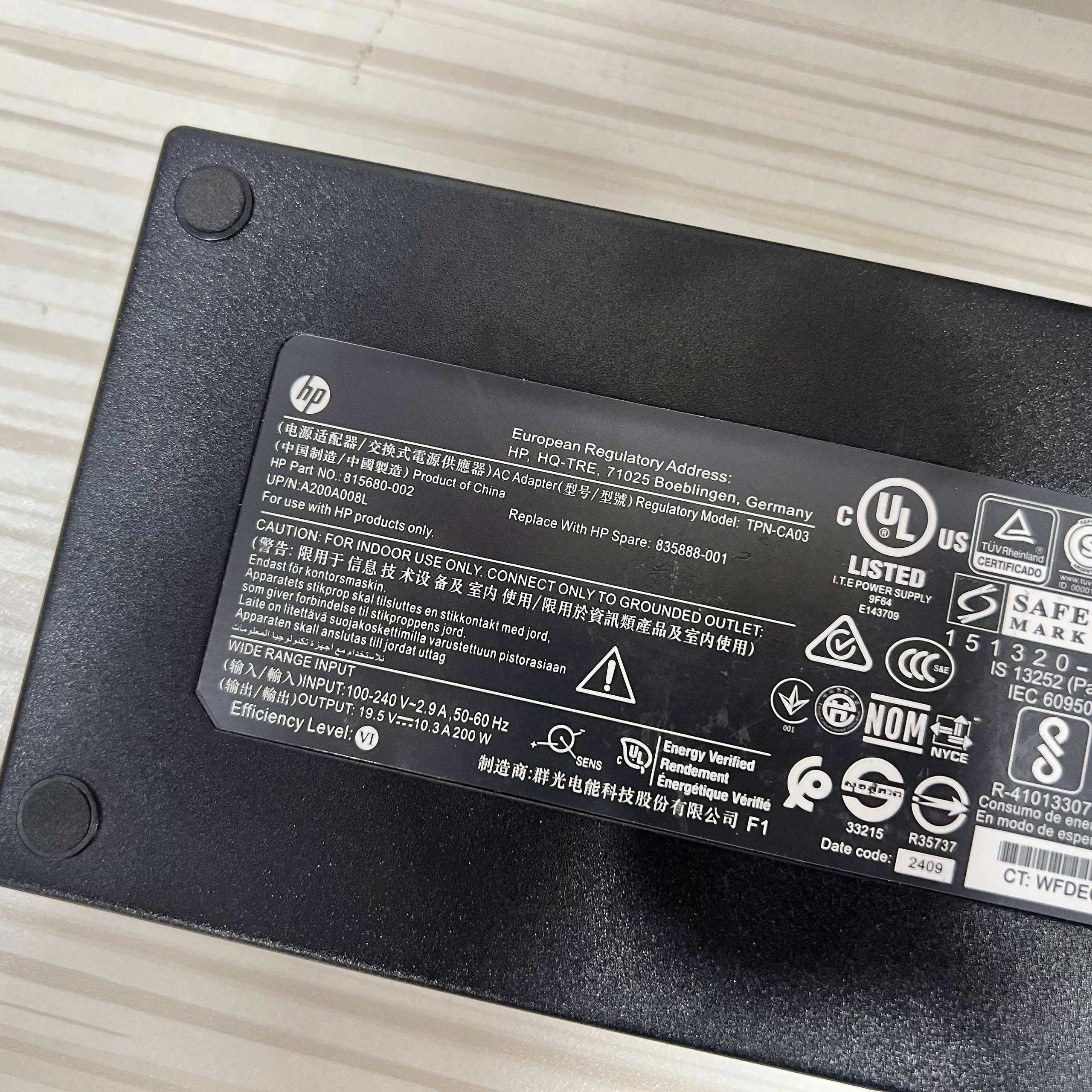 HP fiche bleu 19.5V/10.3A 200W Adapter
