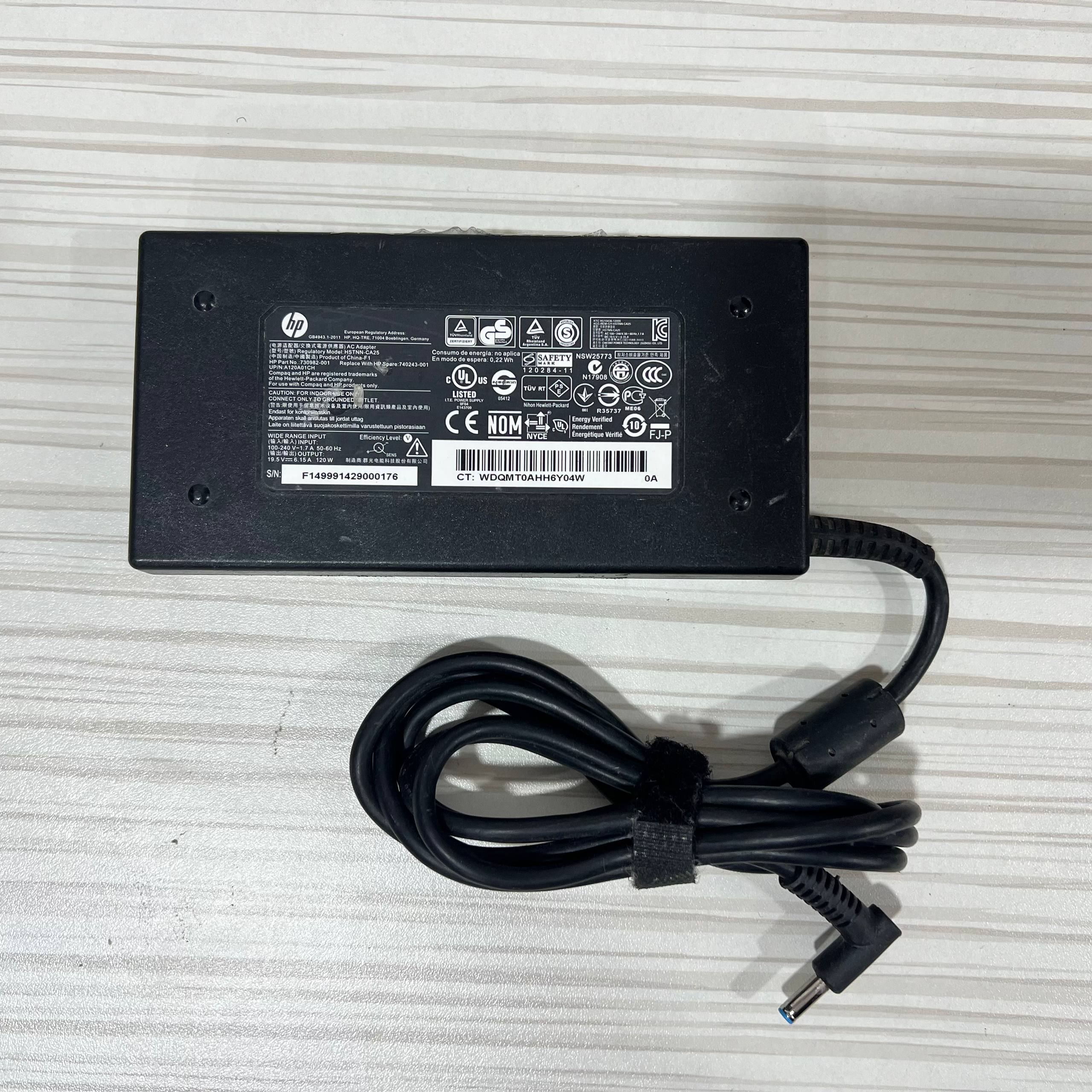 HP fiche bleu 19.5V/6.15A 120W Adapter